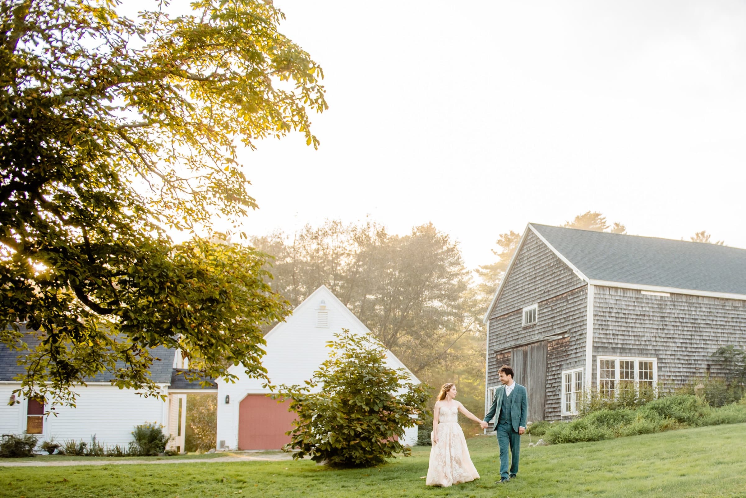 A wedding celebration on the coast of Maine